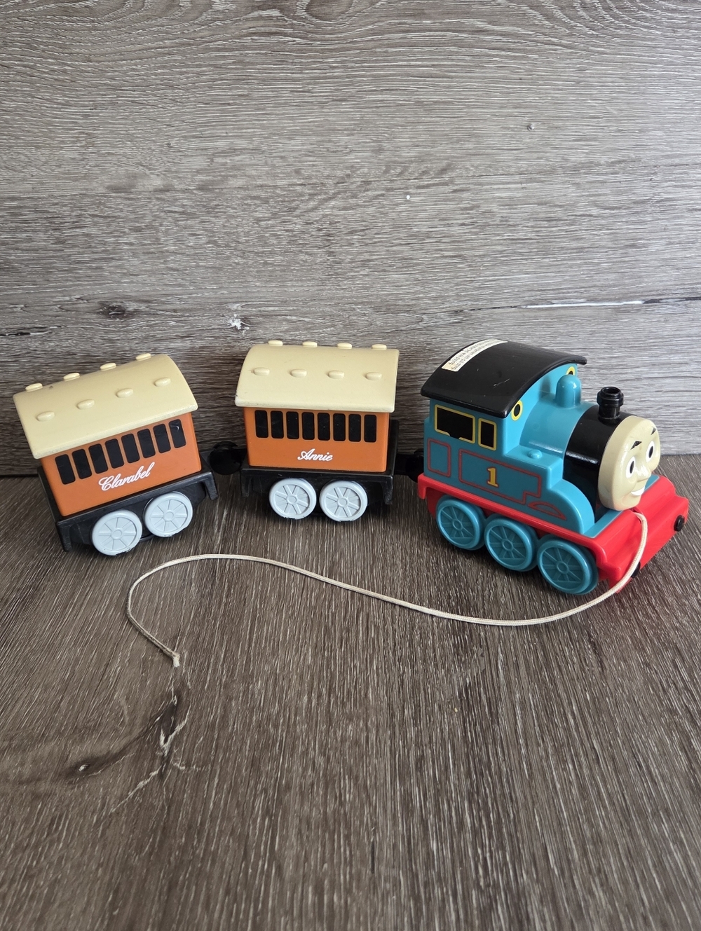 Vintage 1998 Thomas & Friends Pull Along Train  Annie Clarabel